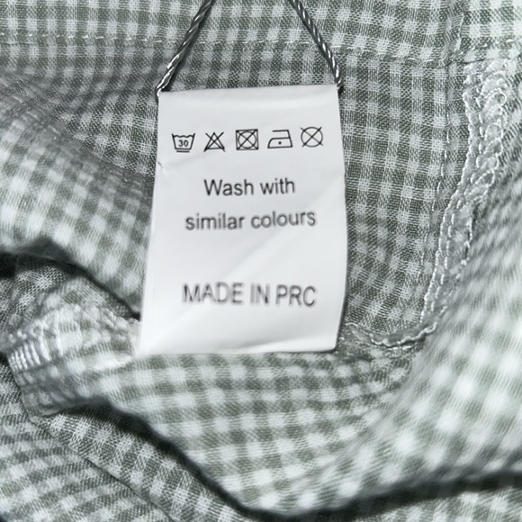 New w/Tags Simplee Kids Smocked Green/Check Dress - Picture 6 of 6